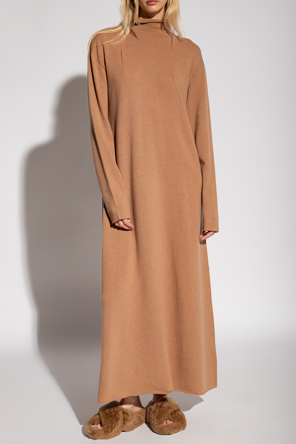 【送料&関税込】Jil Sander Brown Viscose Dress Jil Sander Women's Brown Viscose Dress - ShopStyle